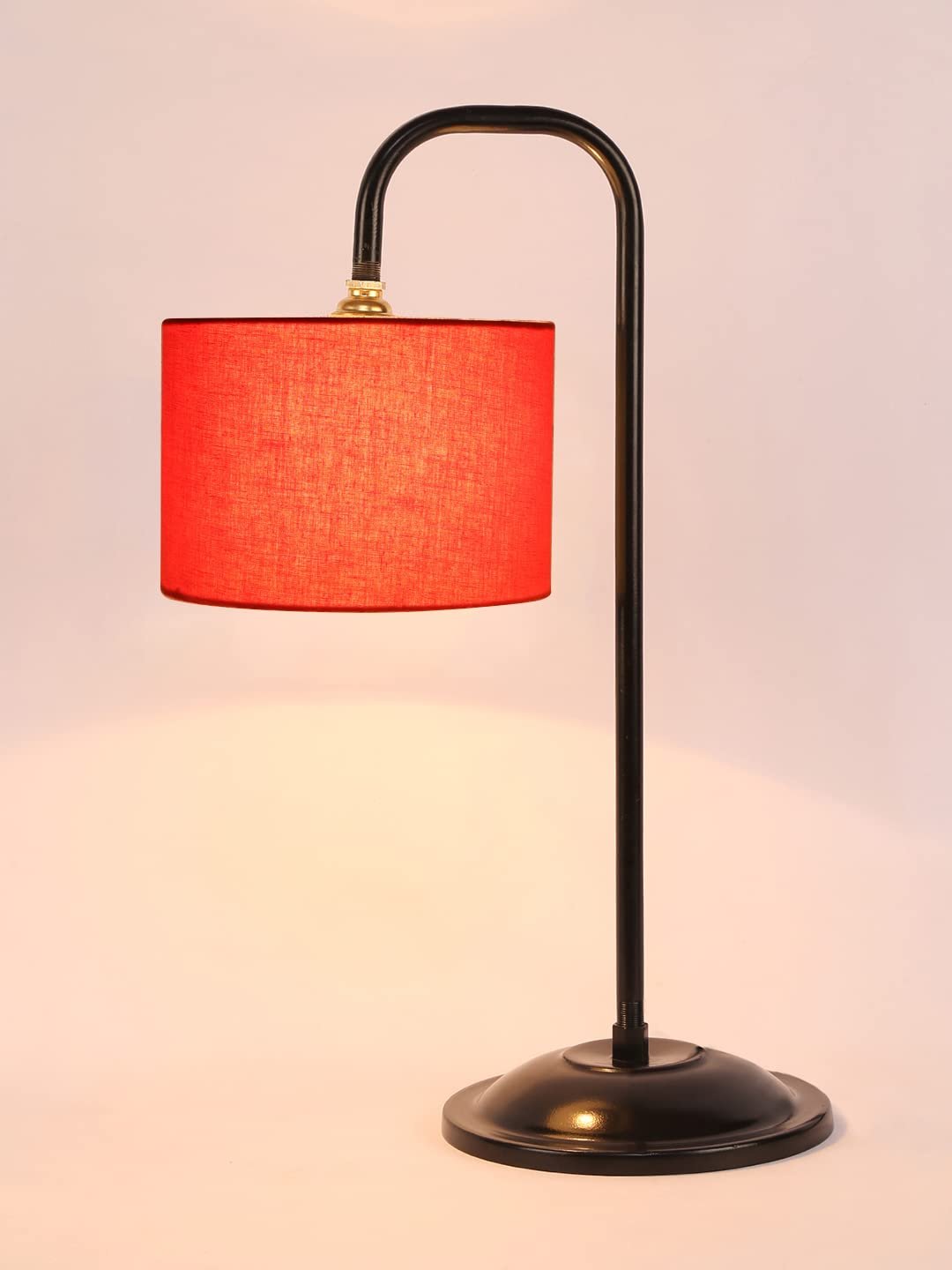 Orange Cotton Shade Iron Table Lamp (ARM02)
