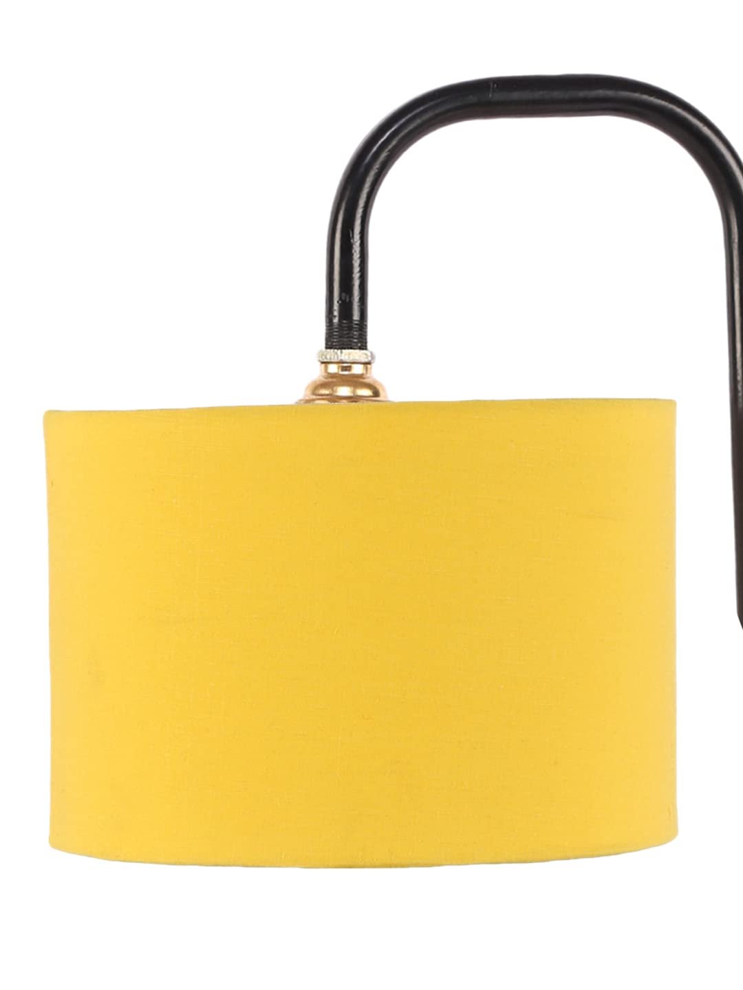 Yellow Cotton Shade Iron Table Lamp (ARM03)