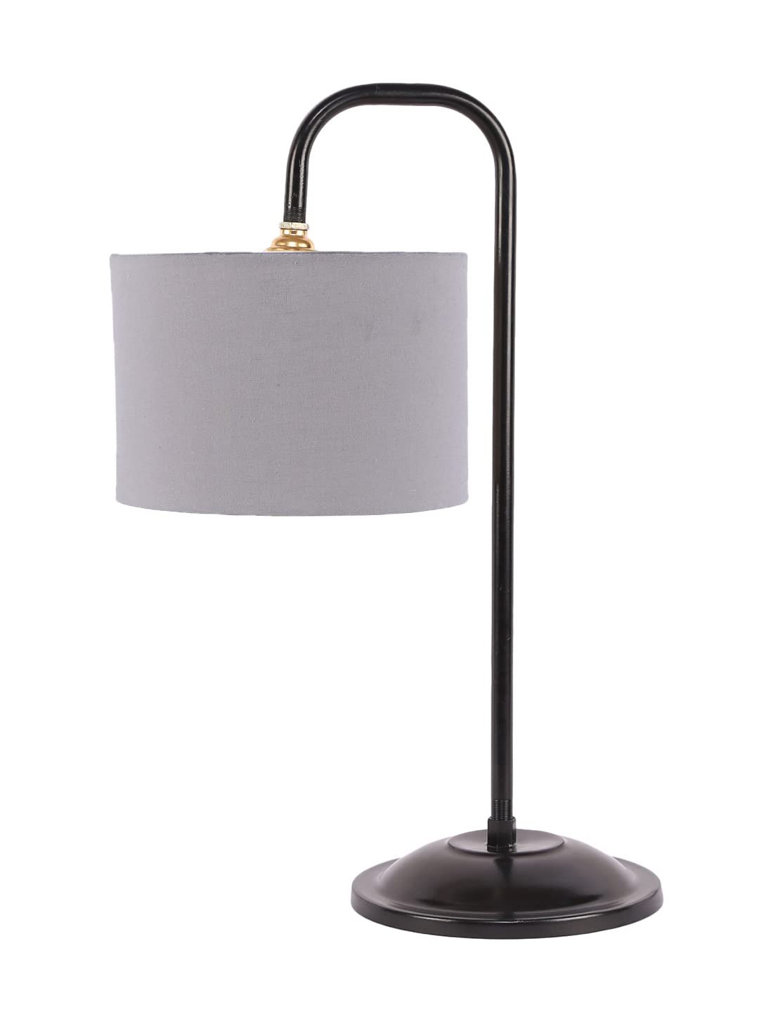 Grey Cotton Shade Iron Table Lamp (ARM04)