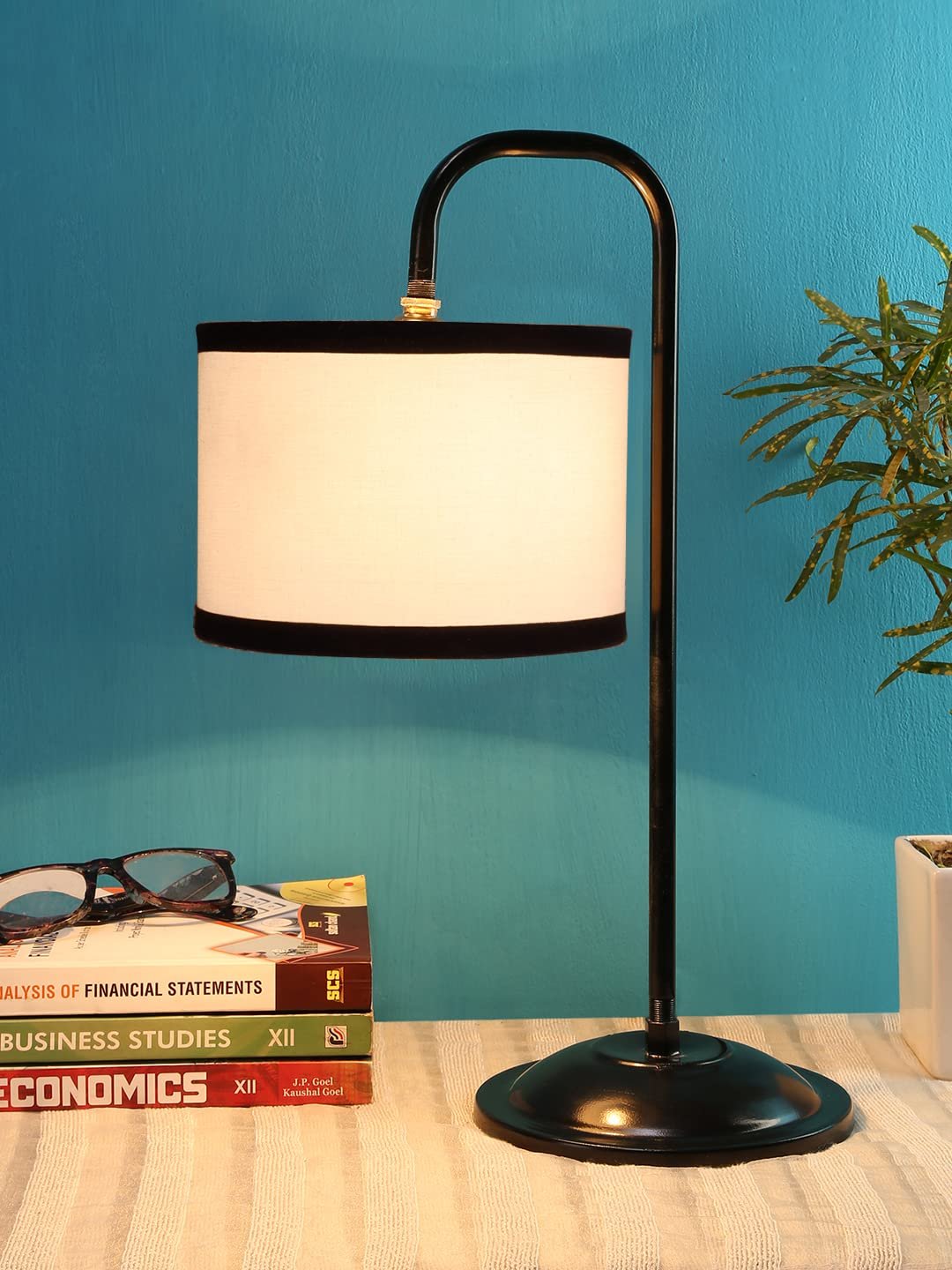Multi Cotton Shade Iron Table Lamp (ARM)