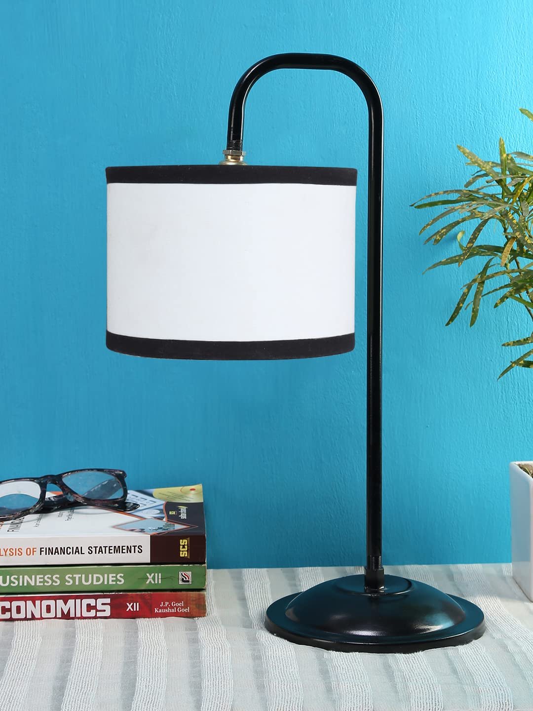 Multi Cotton Shade Iron Table Lamp (ARM)