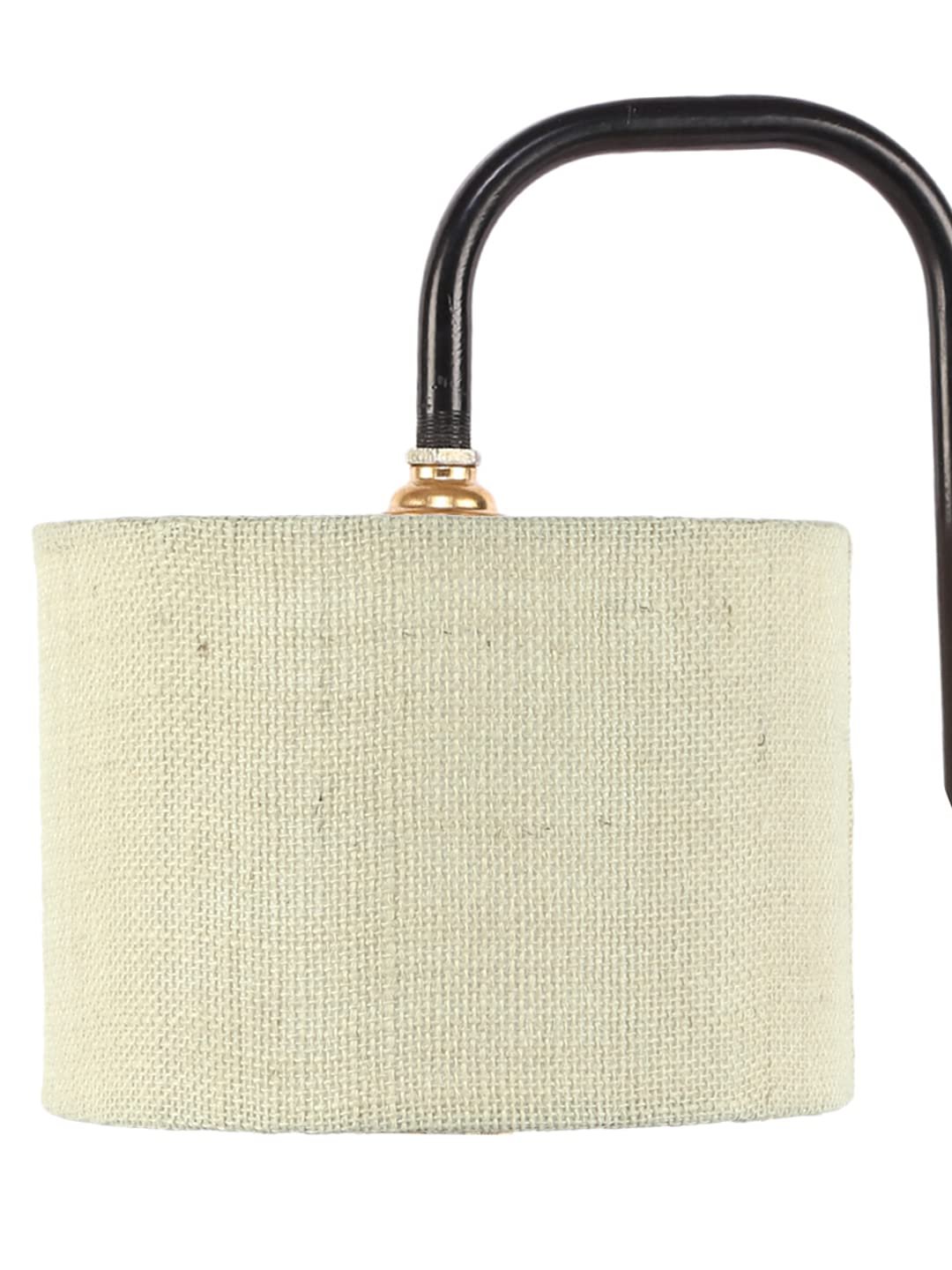 White Jute Shade Iron Table Lamp (ARM06)
