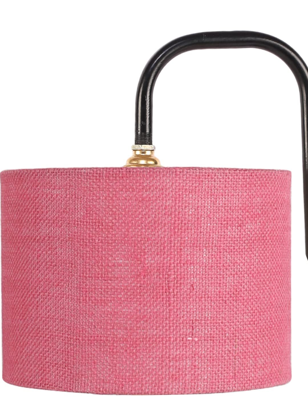 Pink Jute Shade Iron Table Lamp (ARM07)