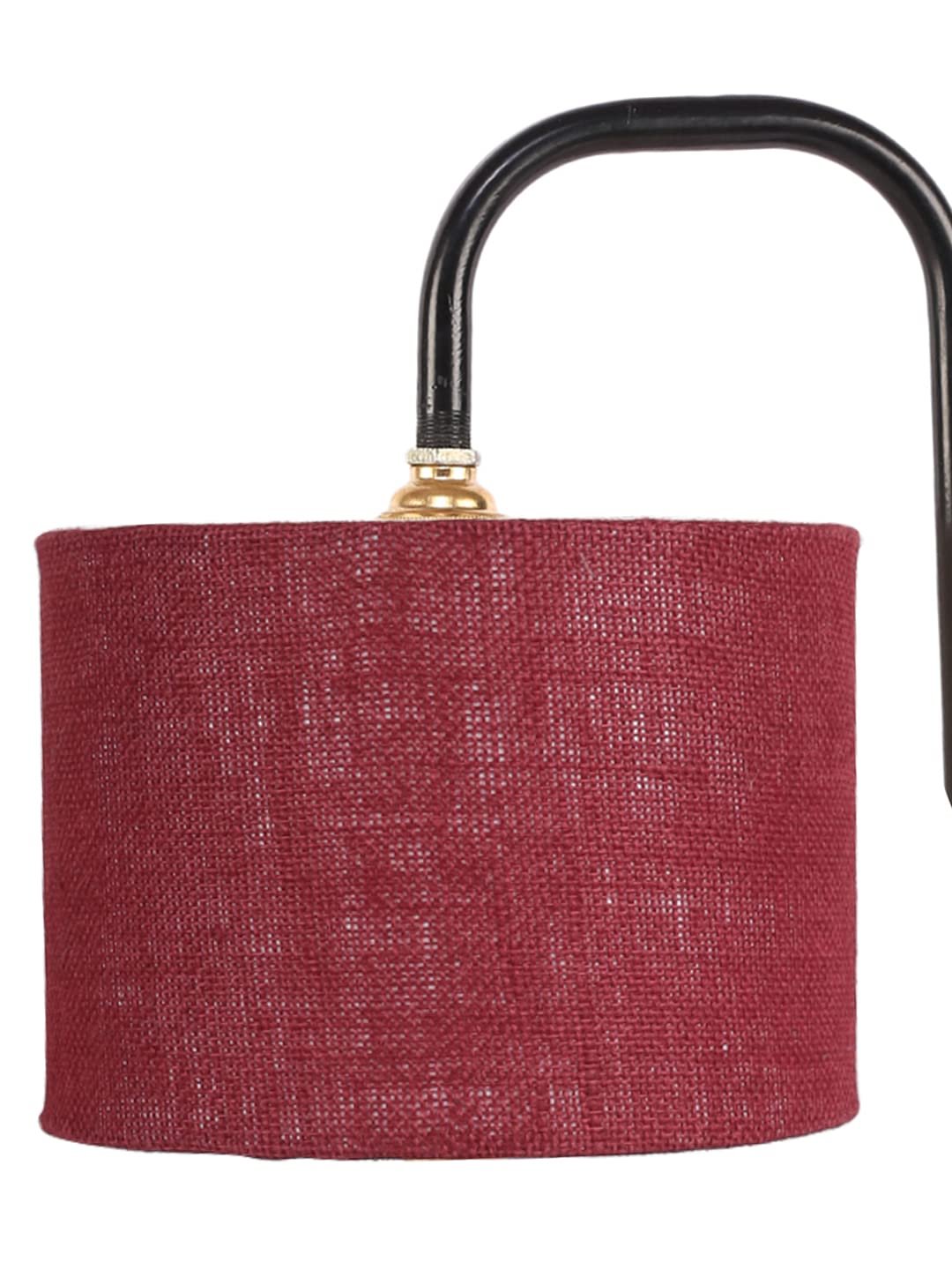 Maroon Jute Shade Iron Table Lamp (ARM08)