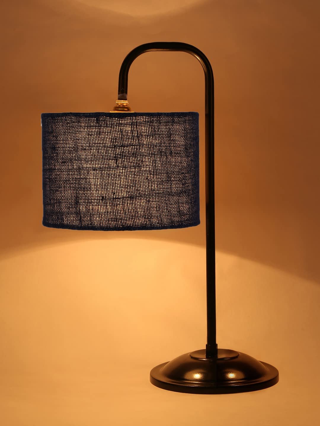 Blue Jute Shade Iron Table Lamp (ARM09)