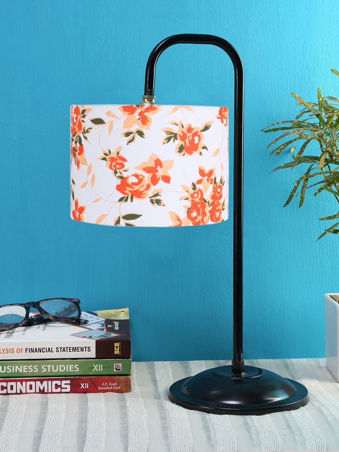 Multi Cotton Shade Iron Table Lamp (ARM10)