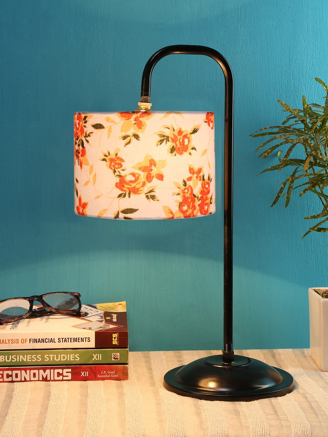Multi Cotton Shade Iron Table Lamp (ARM10)