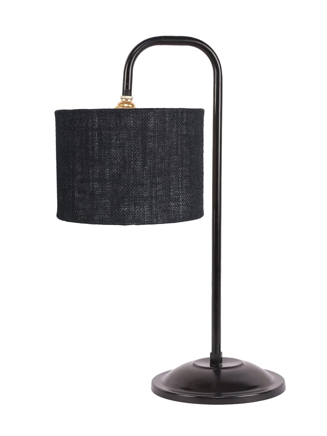 Black Jute Shade Iron Table Lamp (ARM15)