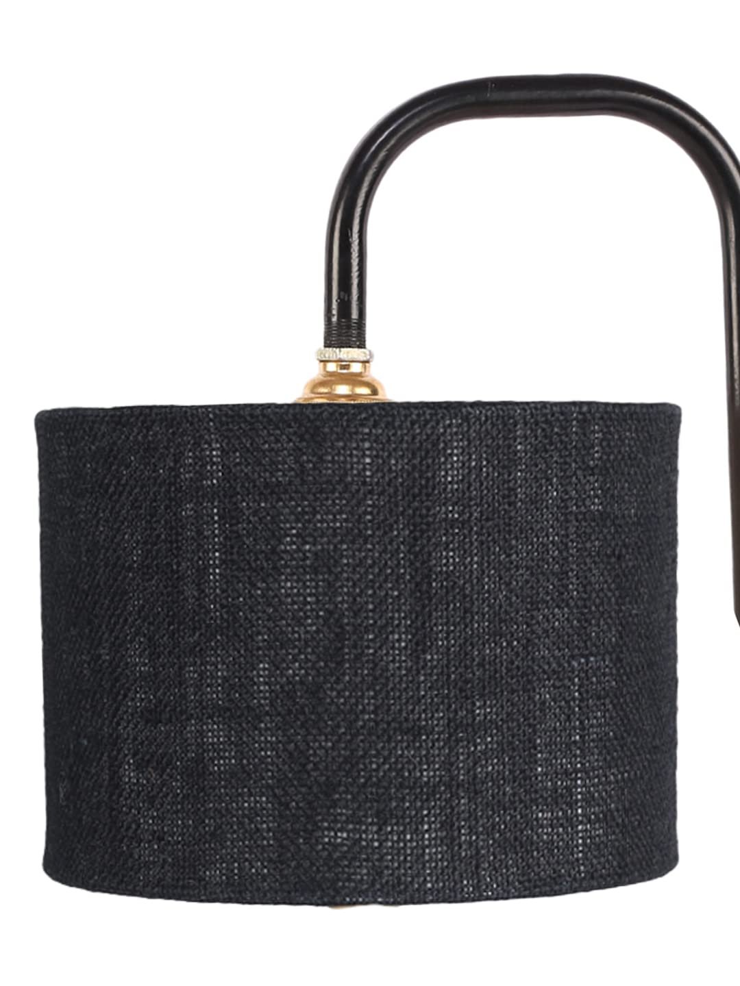 Black Jute Shade Iron Table Lamp (ARM15)