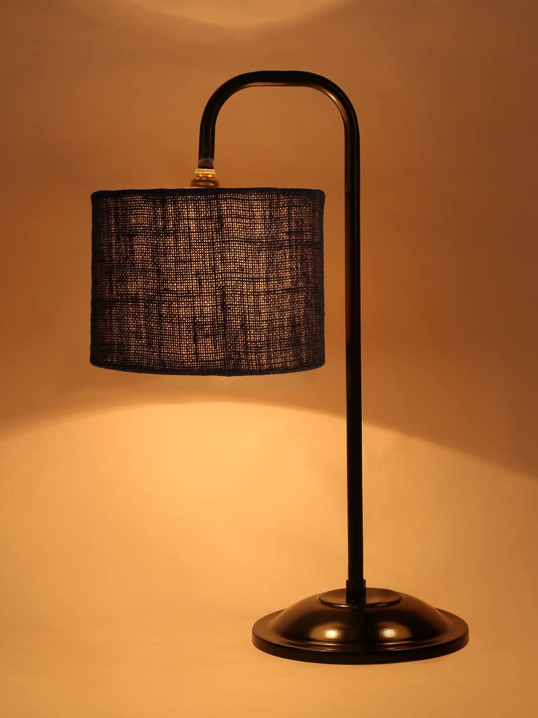Grey Jute Shade Iron Table Lamp (ARM17)