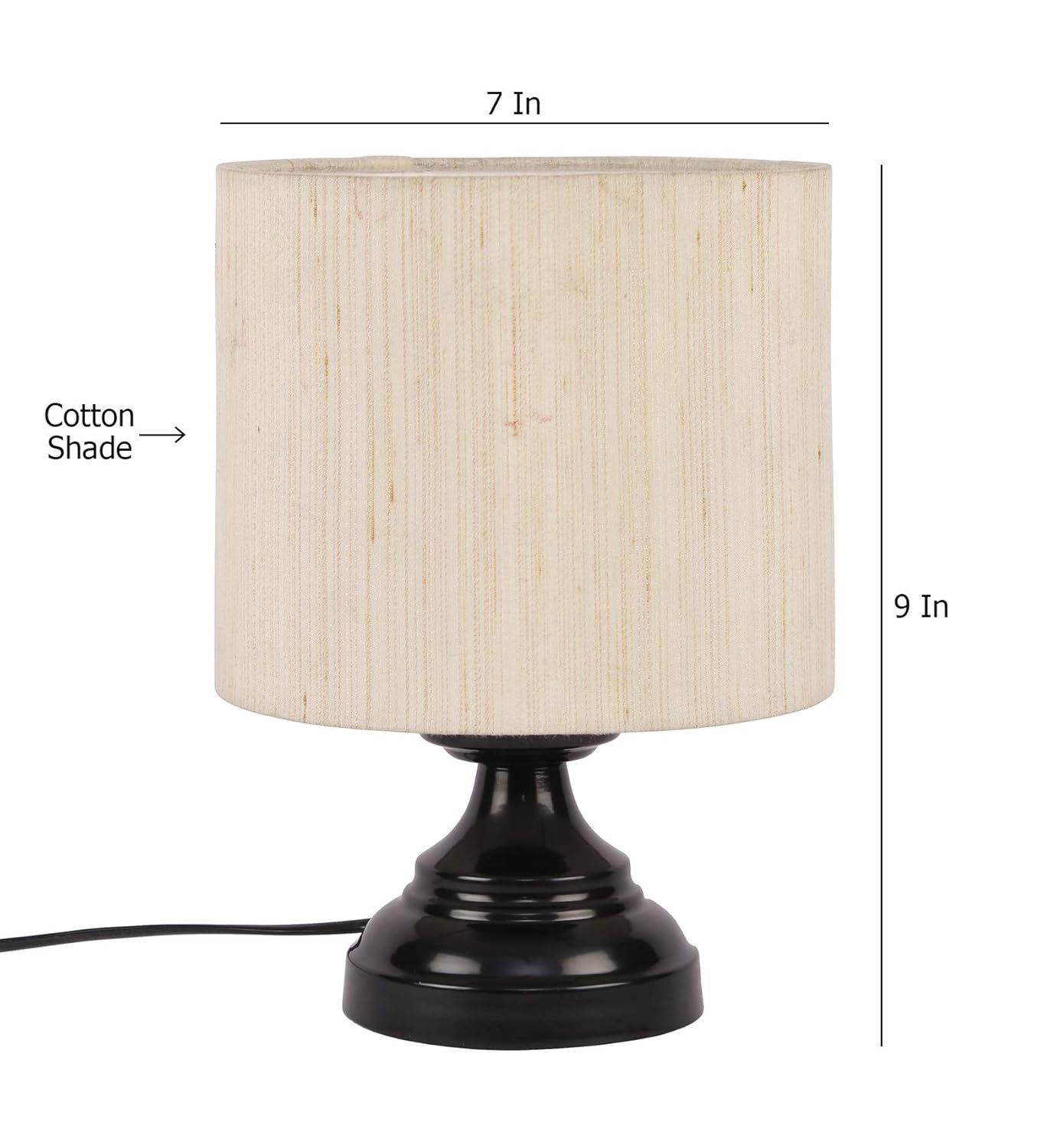 Wood Table lamp with Pink Jute Shade