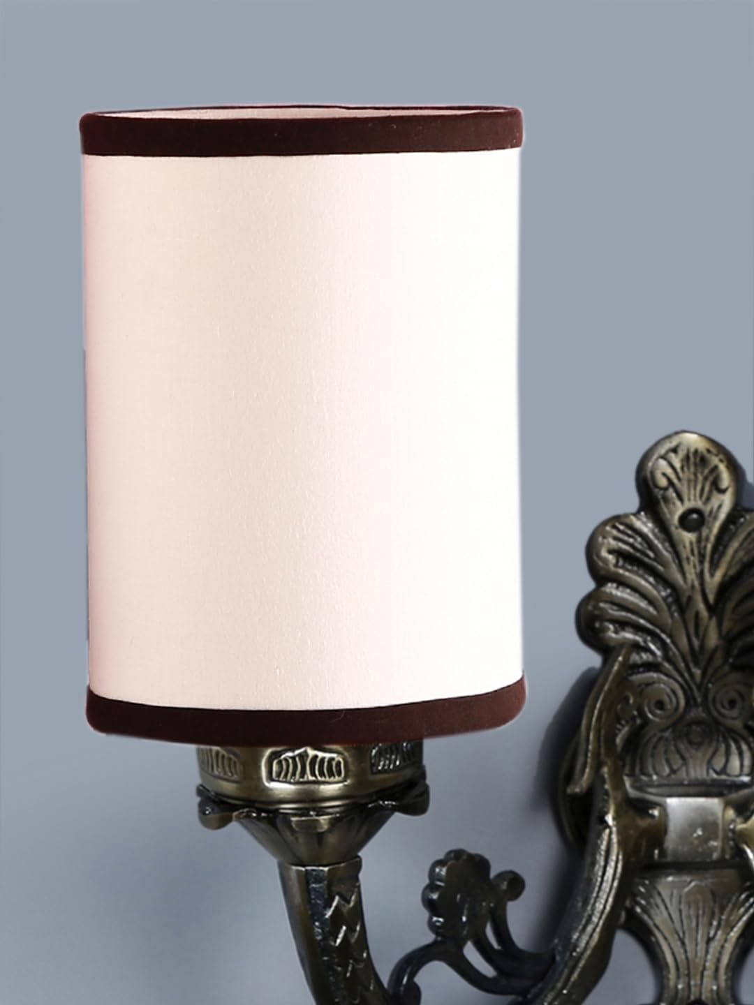 Dual Antique Gold Wall Lamp for Office/Home/Gifting with Cotton White & Black Shade(7x13x11.5) Inches -172