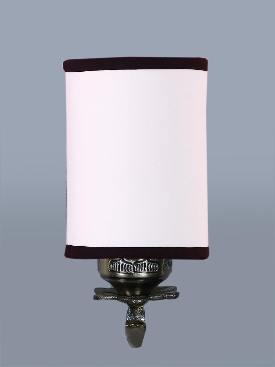 Antique Gold Wall Lamp for Office/Home/Gifting with Cotton White & Black Shade(8x4.25x11) Inches -82