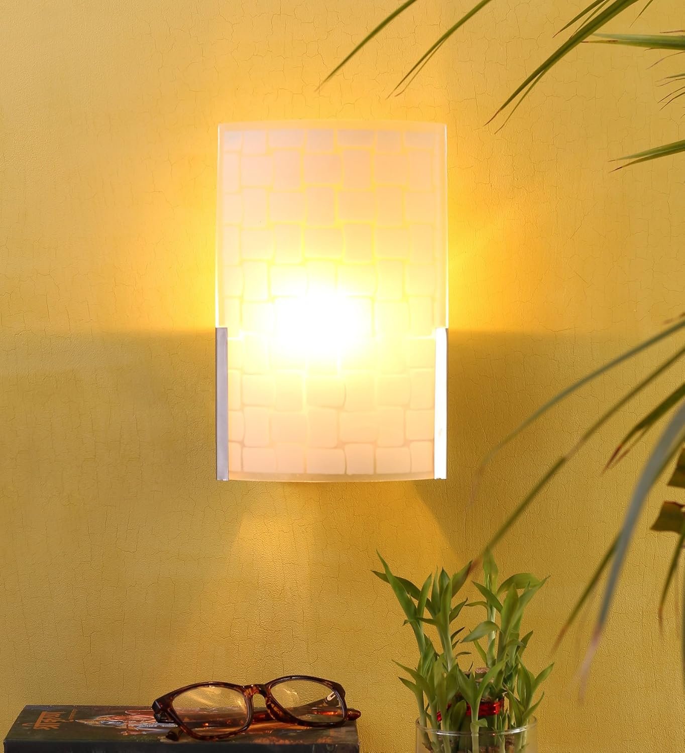Steel & Glass Wall Mounted Lamp