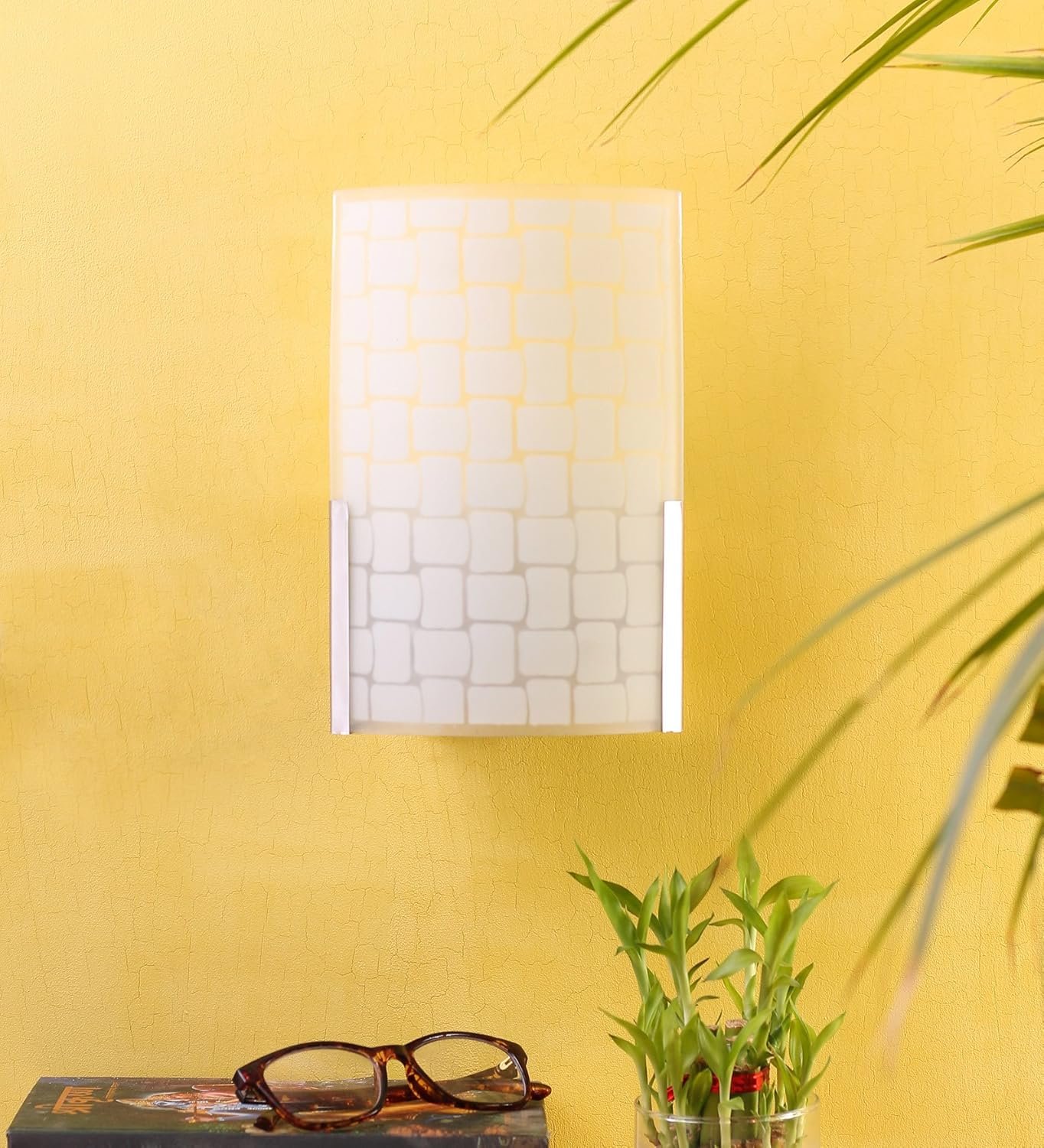 Steel & Glass Wall Mounted Lamp