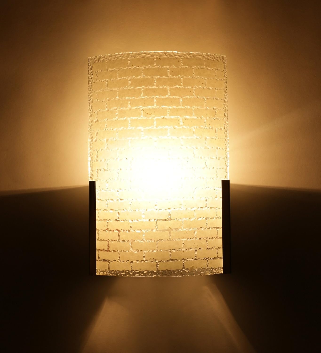 Steel and Glass Wall Mounted Light (Off White)