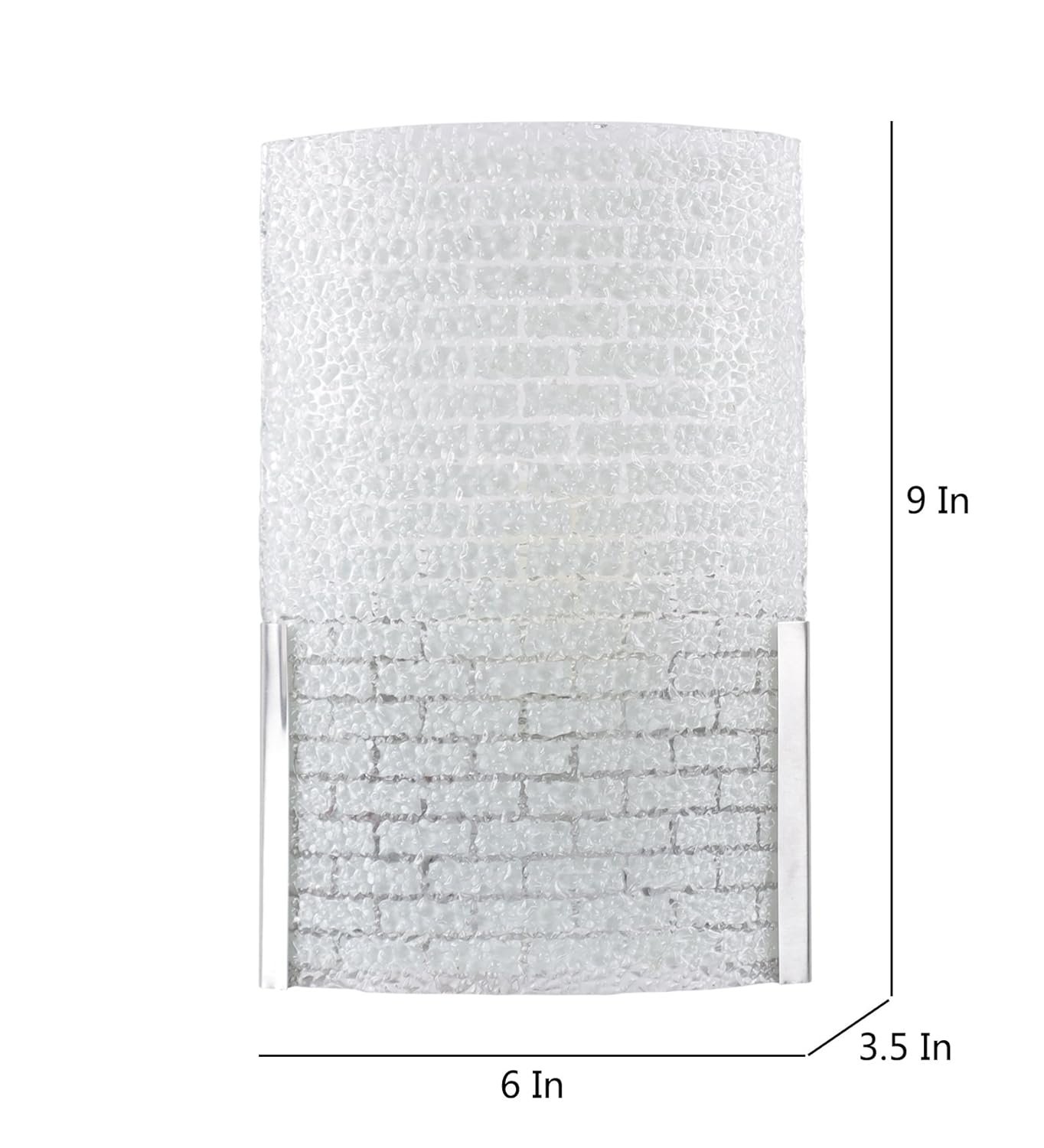 Steel and Glass Wall Mounted Light (Off White)