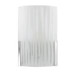 W Steel and Glass Wall Mounted Light (Off White)