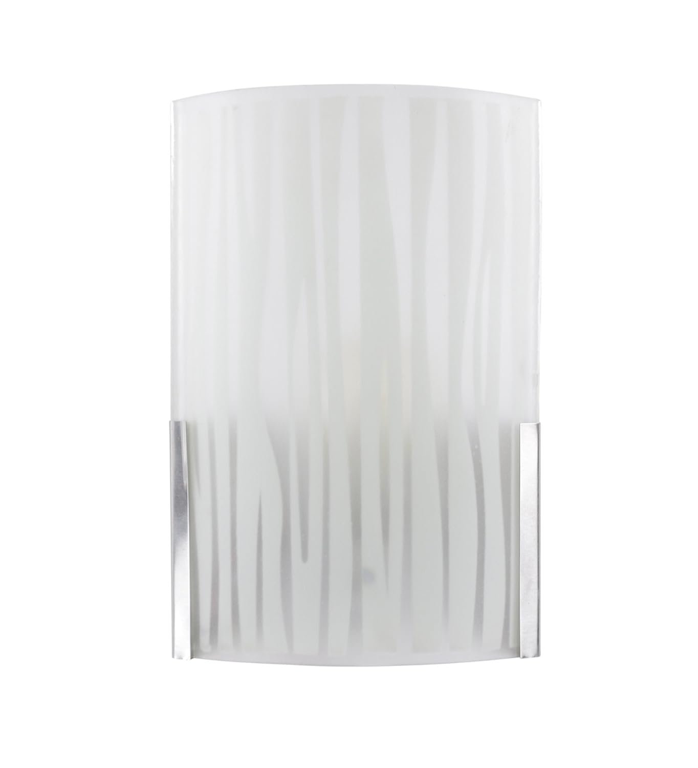 W Steel and Glass Wall Mounted Light (Off White)