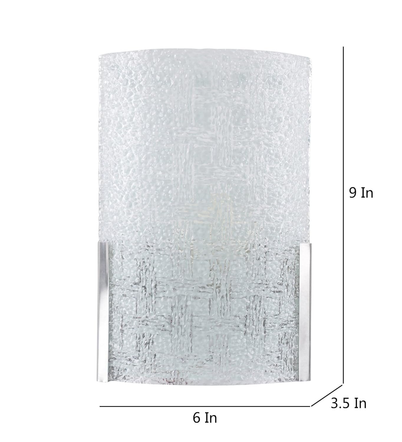 Steel and Glass Wall Mounted Light (Off White)