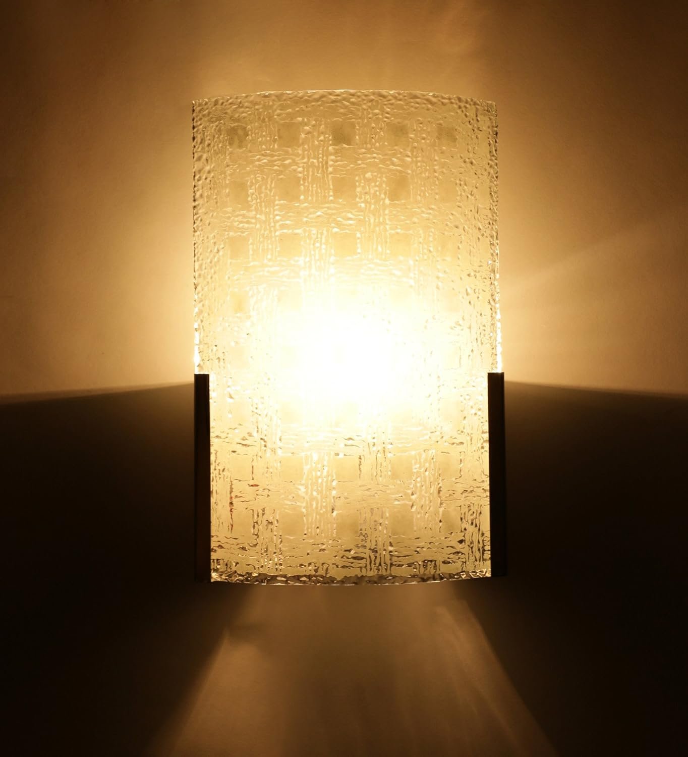 Steel and Glass Wall Mounted Light (Off White)