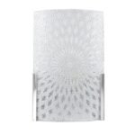 Steel and Glass Wall Mounted Light (Off White)