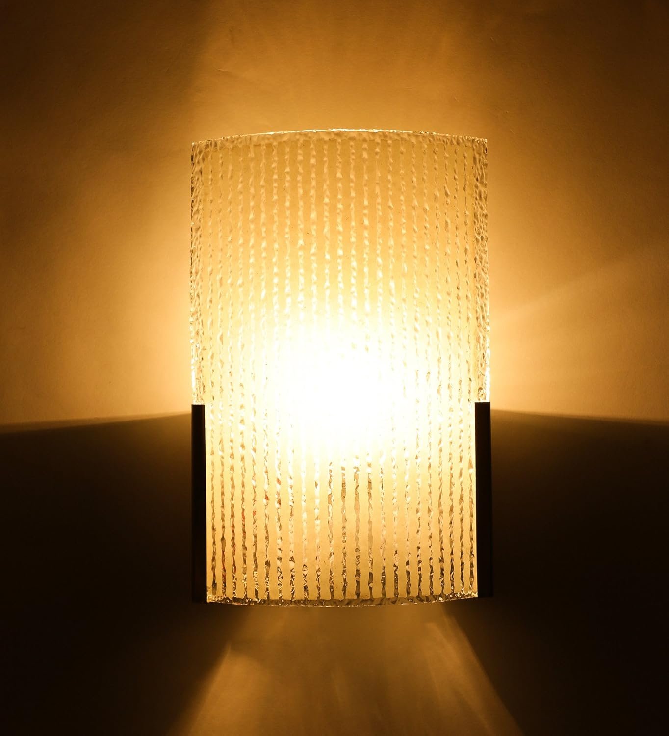 Steel and Glass Wall Mounted Light (Off White)