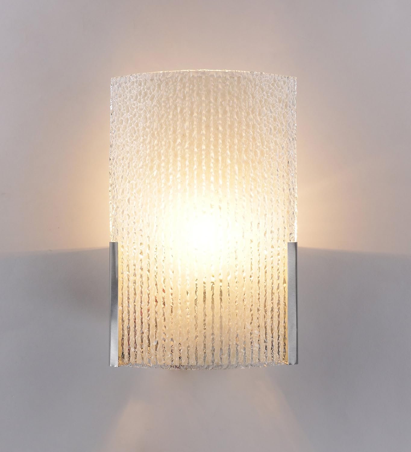 Steel and Glass Wall Mounted Light (Off White)
