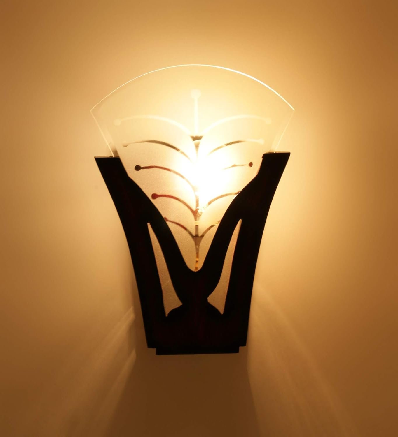 MDF & Glass Wall Mounted Light for Living Room/Drawing Room/Office/Bedroom/Decoration/Lobby/Dining Room/Passage/Hall Way/Gift