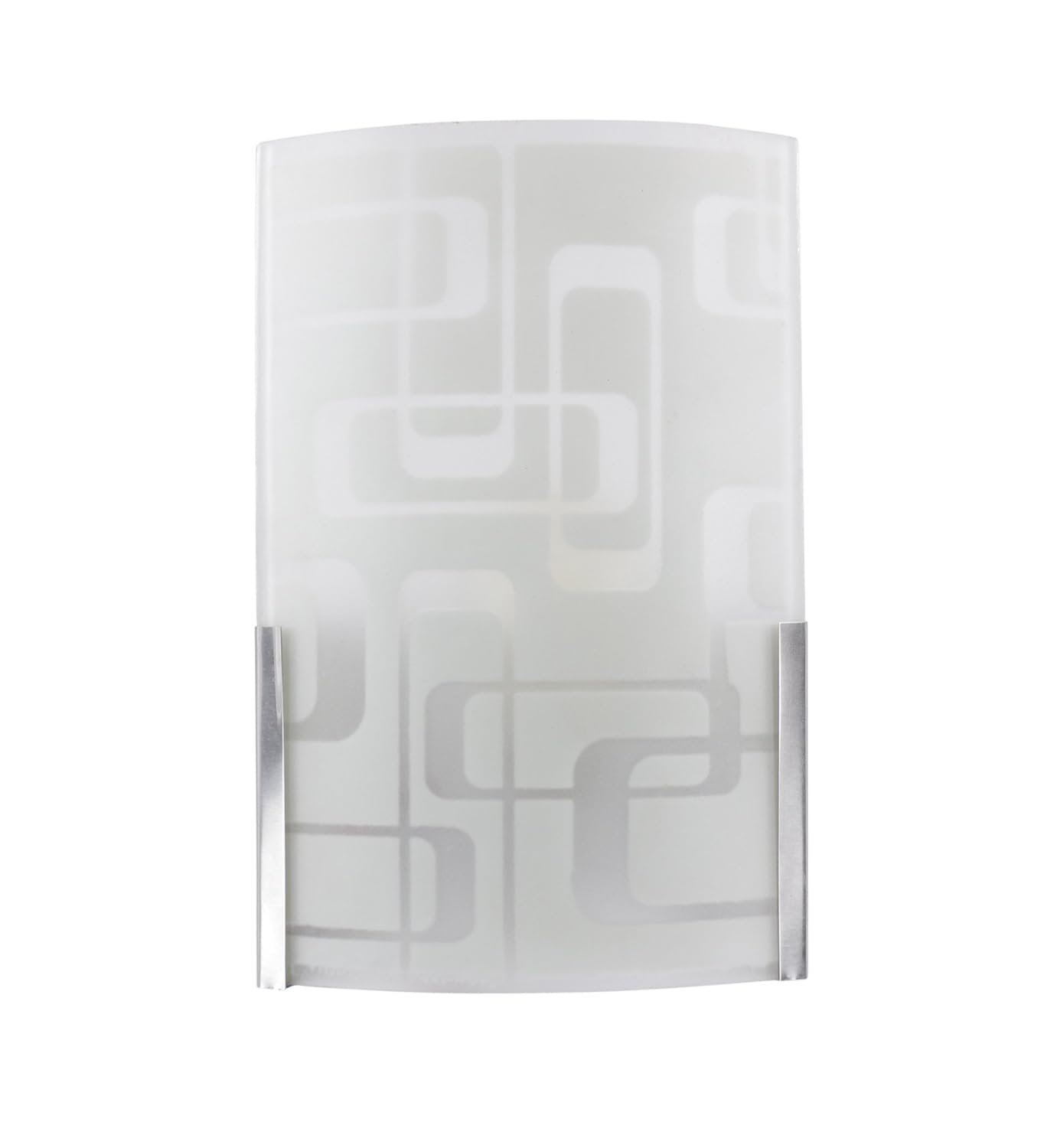 off White Steel & Glass Wall Mounted Light for Living Room/Drawing Room/Office/Bedroom/Decoration/Lobby/Dining Room/Passage/Hall Way/Gift