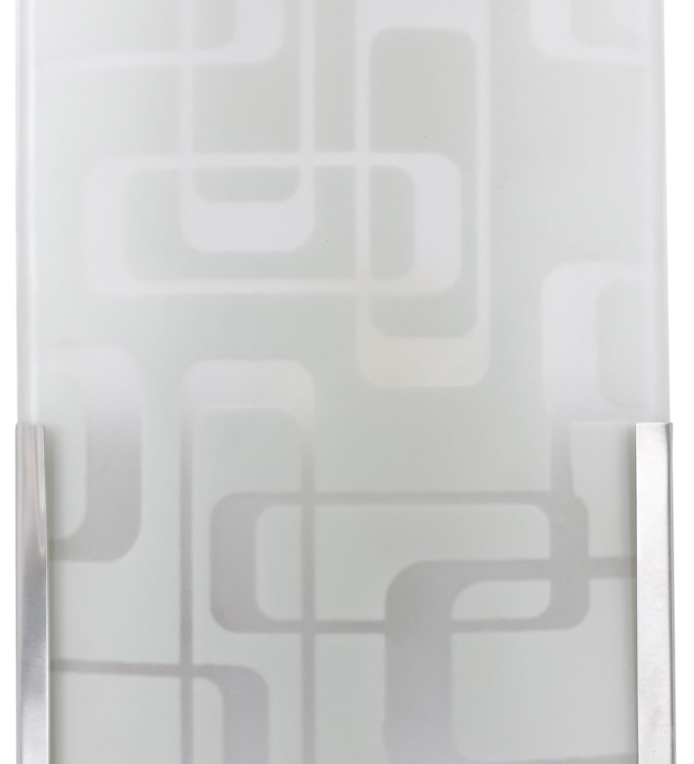 off White Steel & Glass Wall Mounted Light for Living Room/Drawing Room/Office/Bedroom/Decoration/Lobby/Dining Room/Passage/Hall Way/Gift