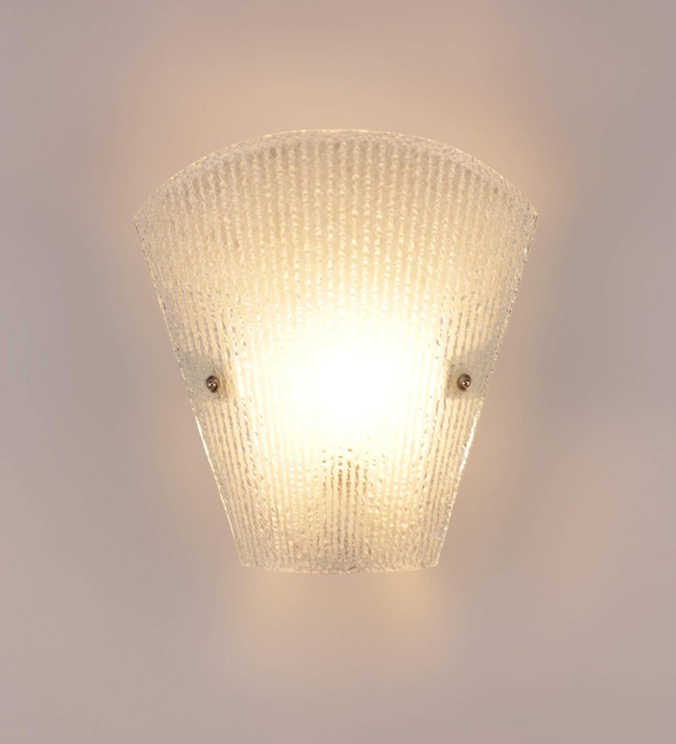 Off White Metal & Glass Wall Mounted Light for Living Room/Drawing Room/Office/Bedroom/Decoration/Lobby/Dining Room/Passage/Hall Way/Gift