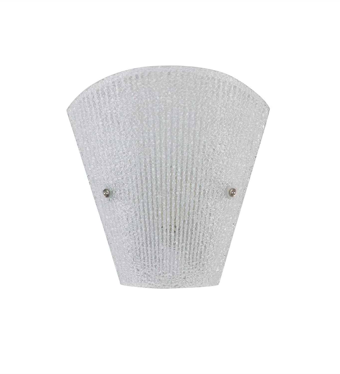 Off White Metal & Glass Wall Mounted Light for Living Room/Drawing Room/Office/Bedroom/Decoration/Lobby/Dining Room/Passage/Hall Way/Gift