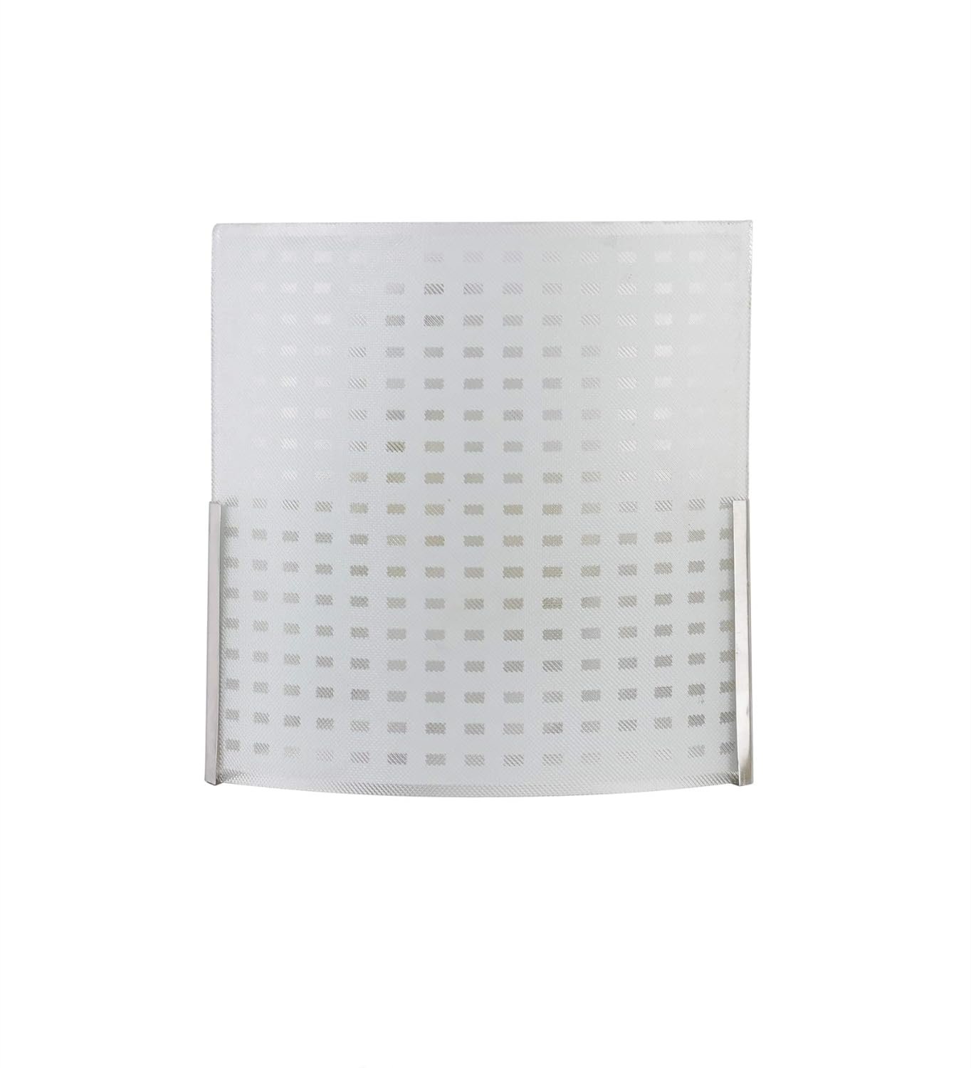 Off White Steel & Glass Wall Mounted Light for Living Room/Drawing Room/Office/Bedroom/Decoration/Lobby/Dining Room/Passage/Hall Way/Gift