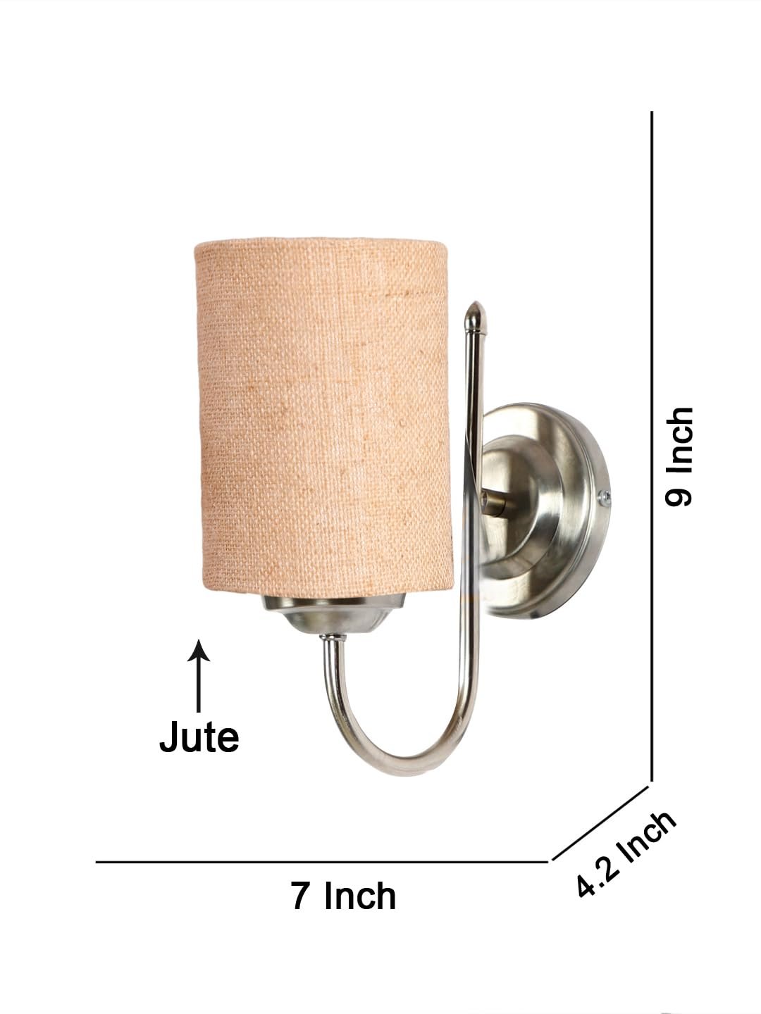 Off White Metal & Glass Bathroom Light for Wash Basin/Mirror