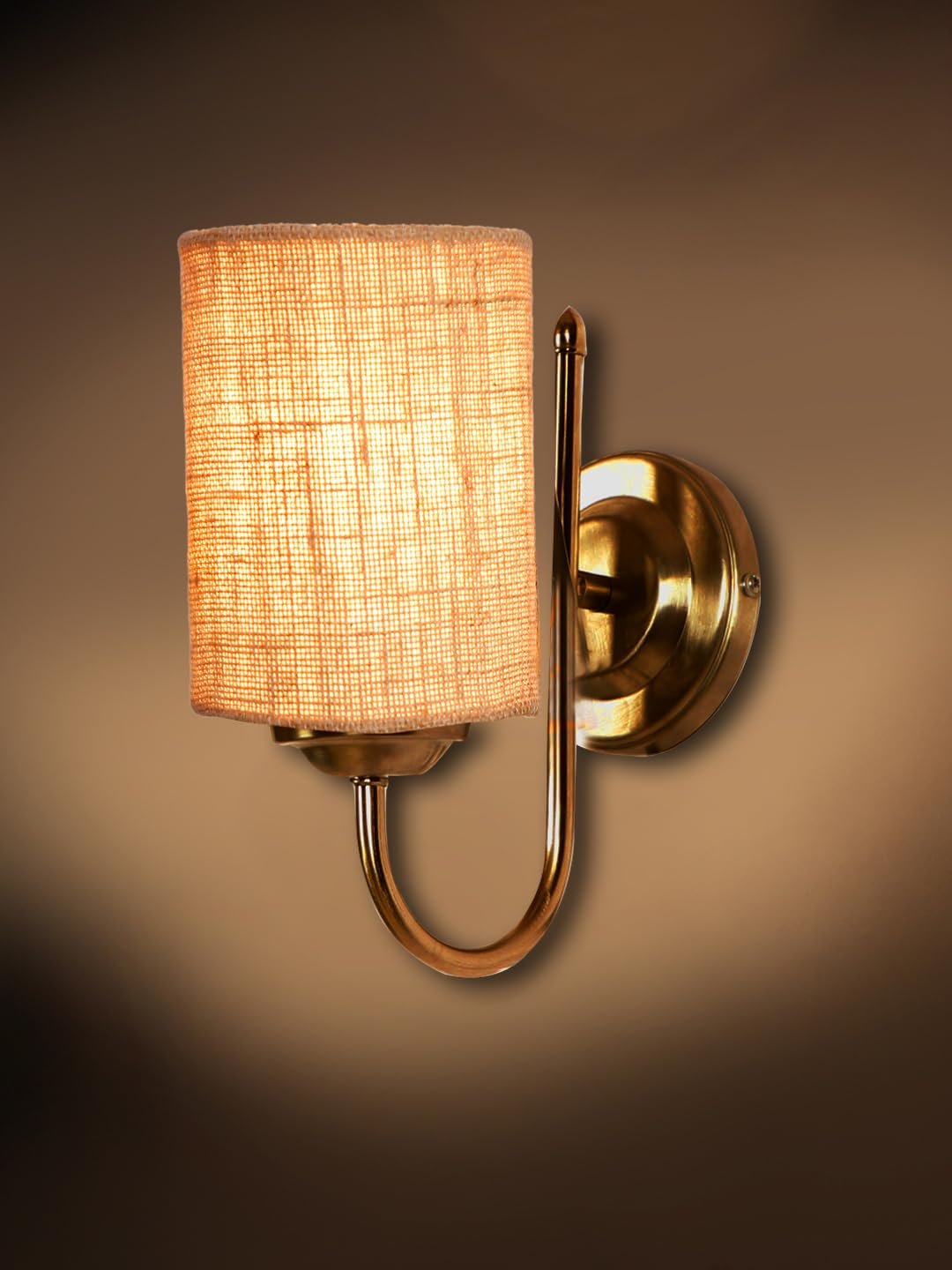 Off White Metal & Glass Bathroom Light for Wash Basin/Mirror