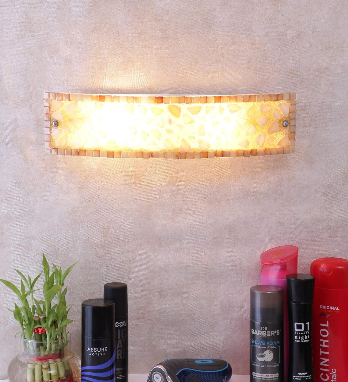 Mosaic Multicolor Glass Bathroom Light for wash Basin & Mirror