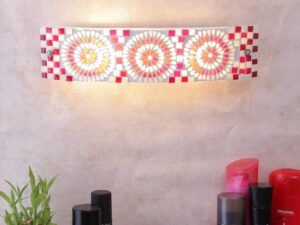 Mosaic Multicolor Glass Bathroom Light for wash Basin & Mirror