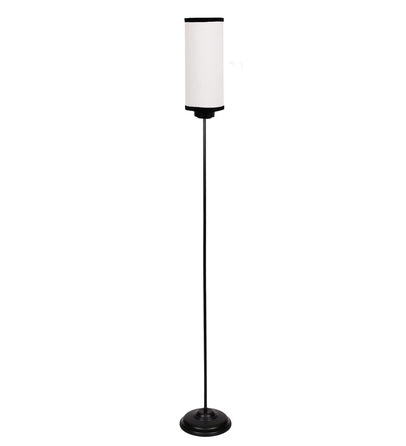 Thin Multicolor Cotton Shade with Iron Floor lamp