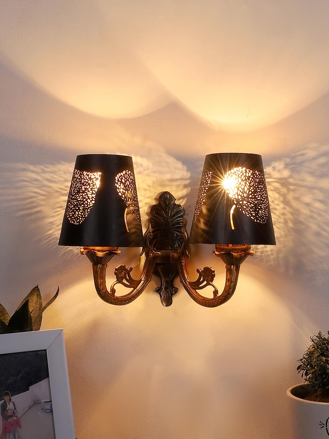 Thin Beige Jute Shade with Iron Floor lamp