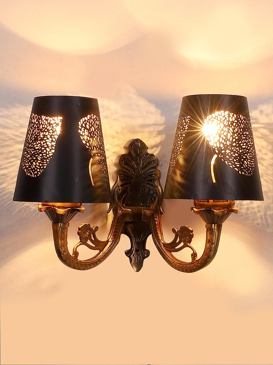 Thin Beige Jute Shade with Iron Floor lamp