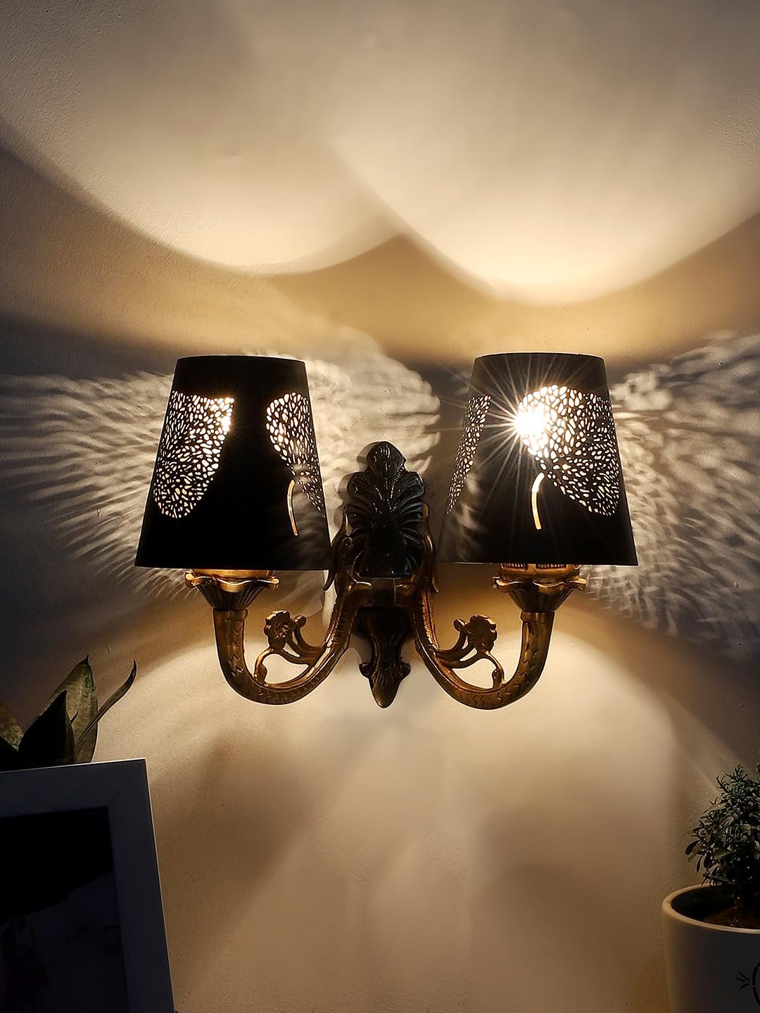 Thin Beige Jute Shade with Iron Floor lamp