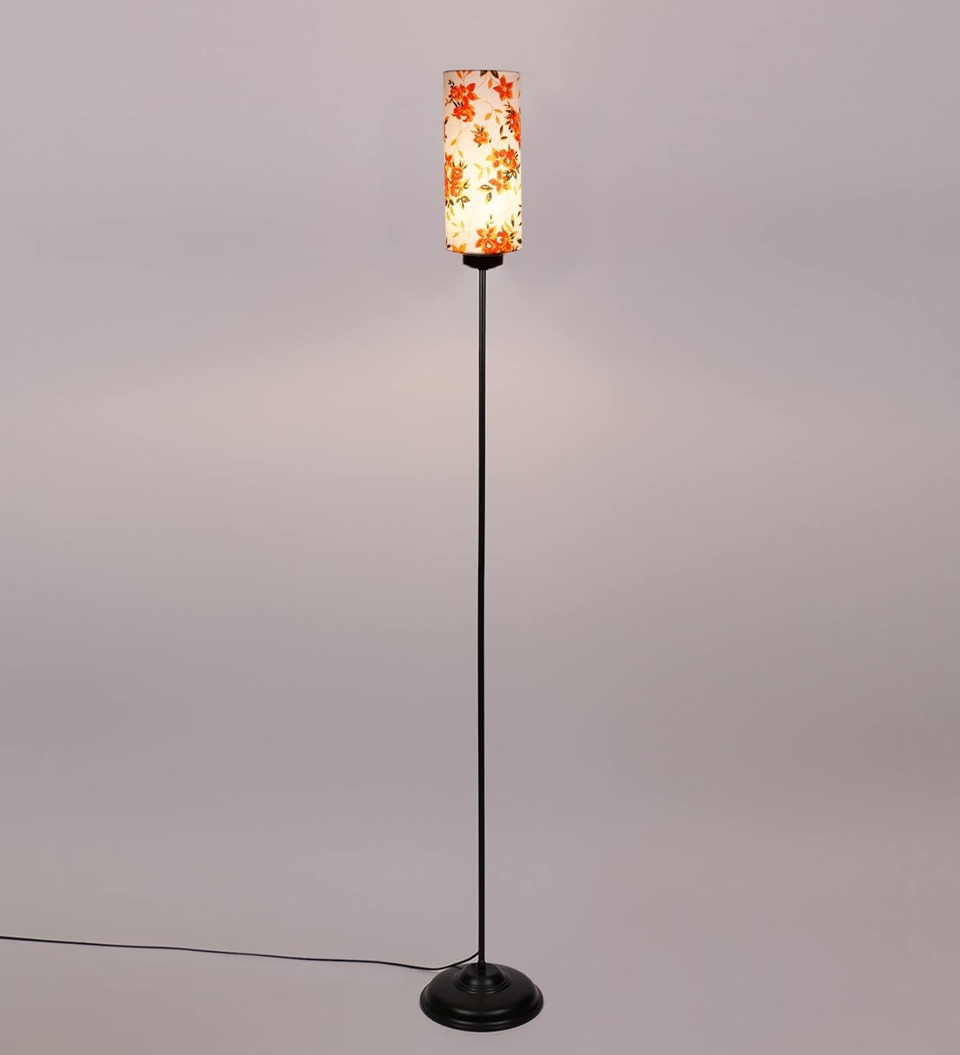 Thin Multi Cotton Shade with Iron Floor lamp(BK15)