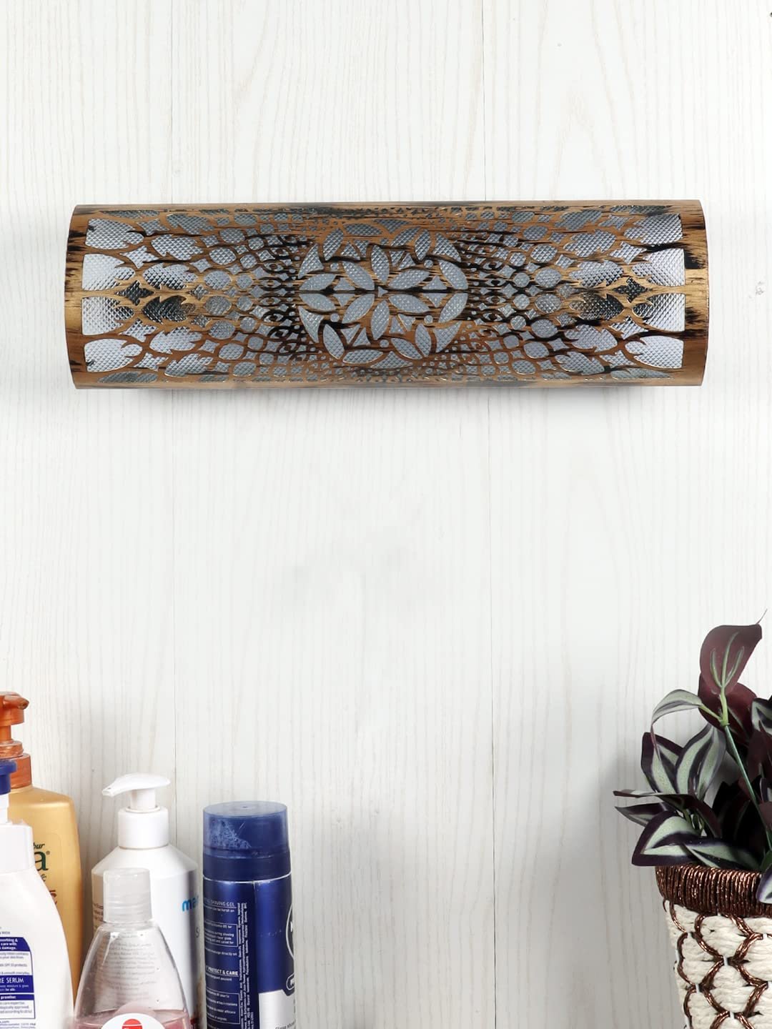 Antique Gold Finish & Glass Bath Light for Wash Basin & Mirror (Golden),BL101