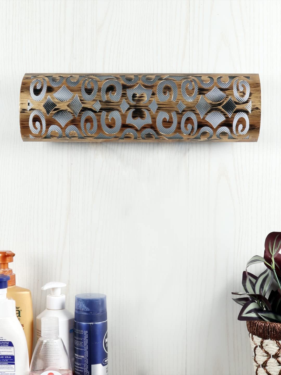 Antique Gold Finish & Glass Bath Light for Wash Basin & Mirror (Golden),BL103