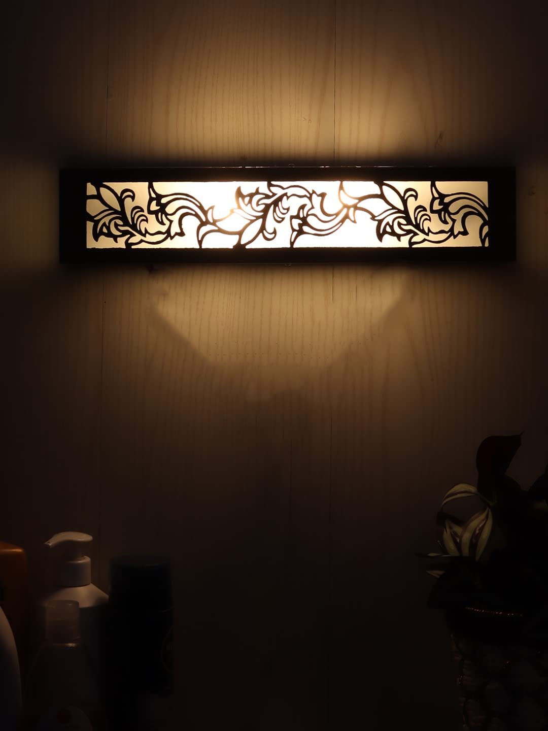 Antique Gold Finish & Glass Bath Light for Wash Basin & Mirror (Golden),BL106