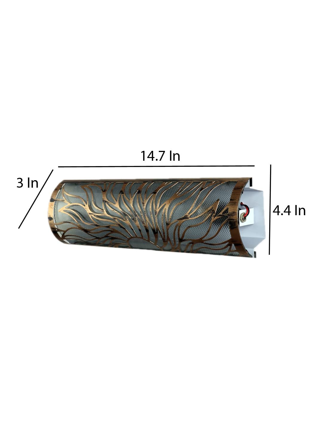 Antique Gold Finish & Glass Bath Light for Wash Basin & Mirror (Golden),BL107