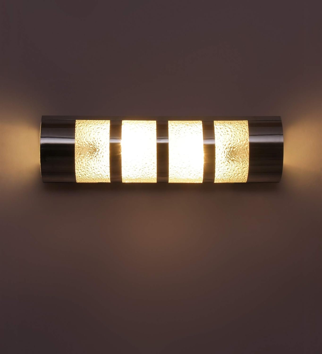 Off White Steel Stripes Bathroom Light for Wash Basin/Mirror