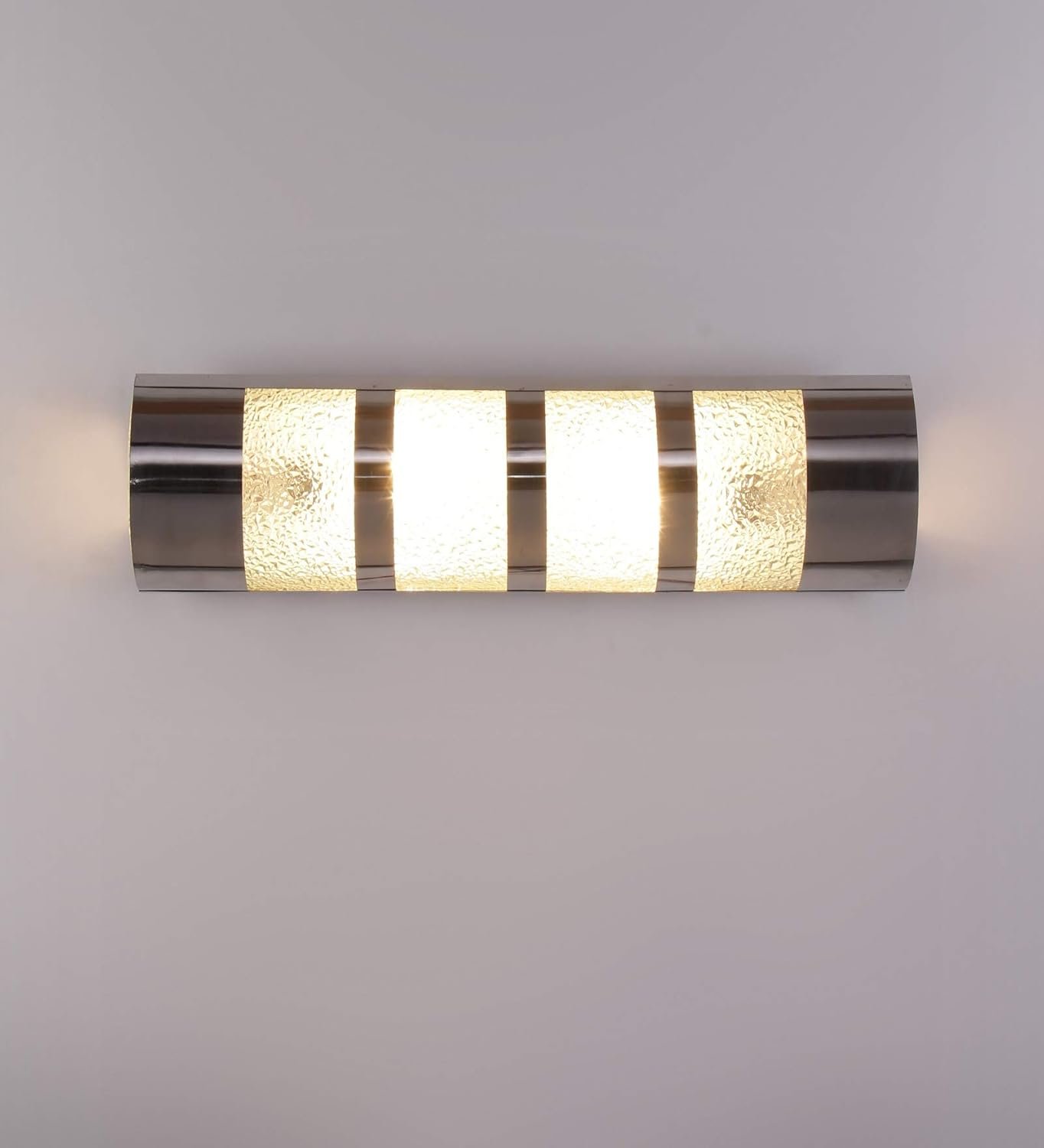 Off White Steel Stripes Bathroom Light for Wash Basin/Mirror