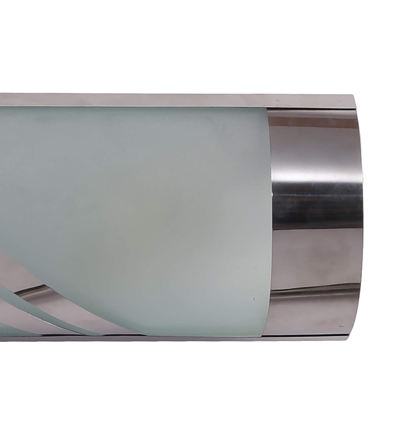 Steel & Frosted Glass Bath Light for Wash Basin & Mirror(Off-White),BL81